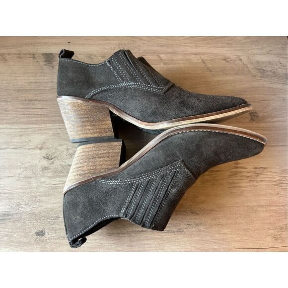 Sixtyseven Anthropologie Women's Suede Ankle Booties sz 37 Western, Cowgirl, Boh - Picture 4 of 7